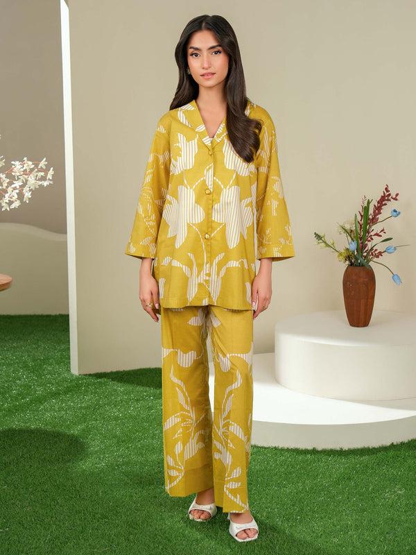 Limelight Lawn Shirt-Printed (Unstitched) Yellow