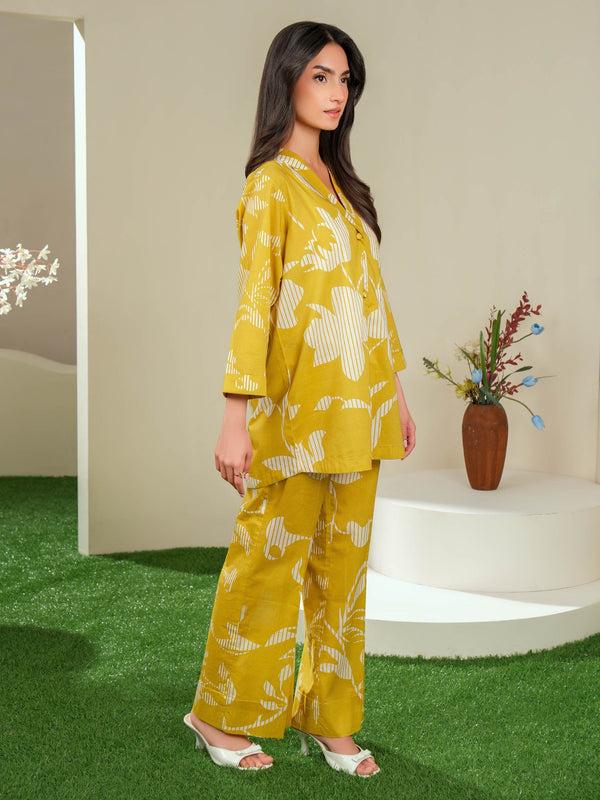 Limelight Lawn Shirt-Printed (Unstitched) Yellow