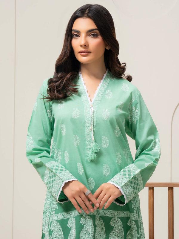 Limelight Lawn Top-Emboss Print (Pret)