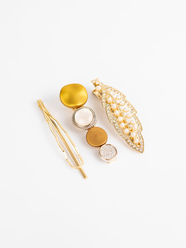 limelight Leaf Hair Clip Set