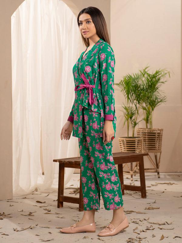 Limelight Linen Shirt-Embossed (Unstitched)