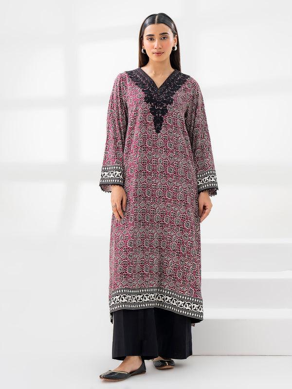 Limelight Linen Shirt-Embroidered (Pret)