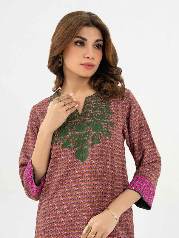 limelight Linen Top-Embroidered (Pret)