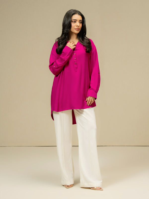 limelight Marina Kurti-Dyed (Pret) Pink