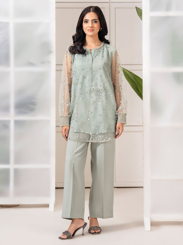 Limelight Net Co-ord Set-Embroidered (Pret)