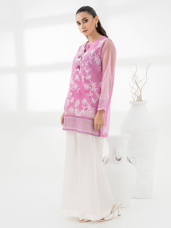 limelight Organza Kurti-Embroidered (Pret)