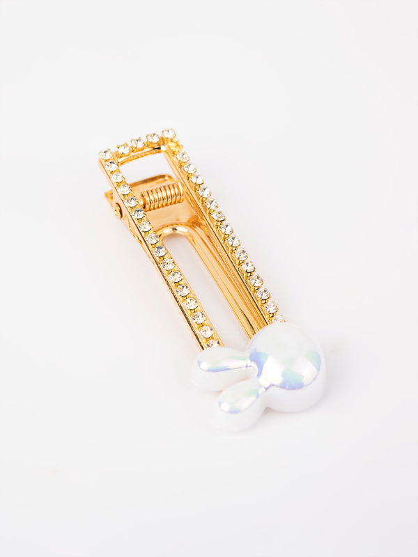 Limelight Pear Embellished Hair Clips