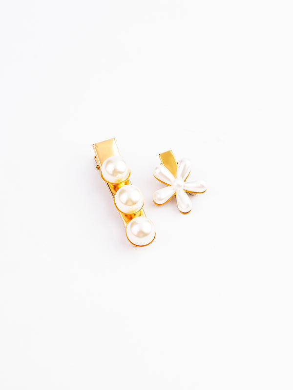 Limelight Pearl Embellished Hair Clip Set