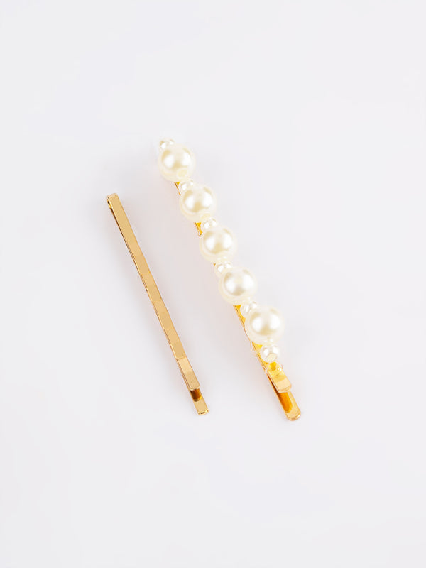 Limelight Pearl Embellished Hair Clip Set