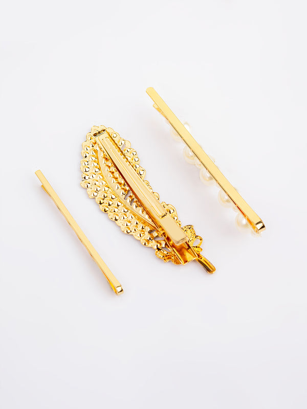 Limelight Pearl Embellished Hair Clip Set