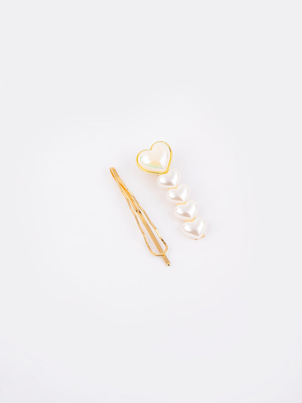 Limelight Pearl Embellished Hair Clip Set