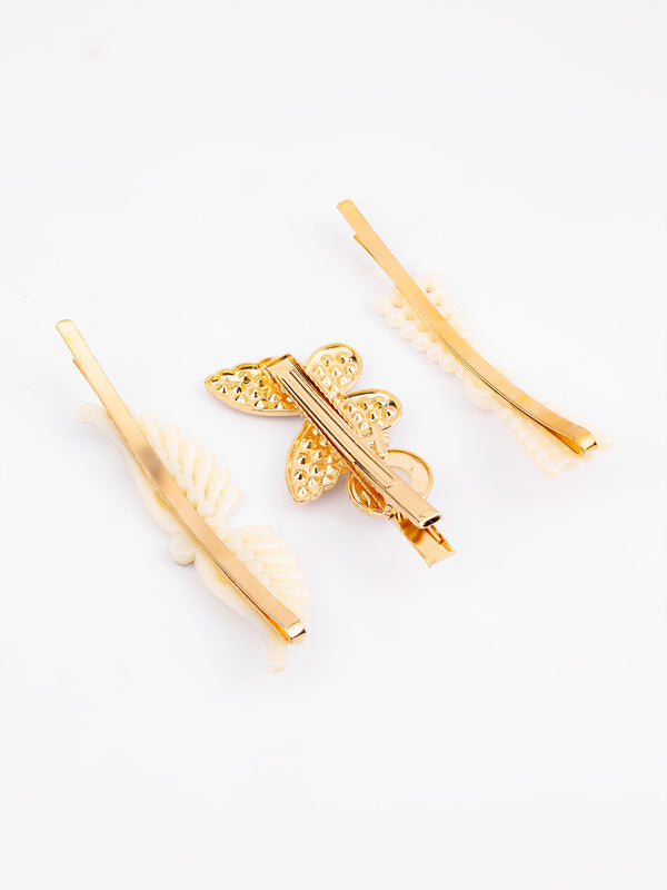 Limelight Pearl Embellished Hair Clip Set
