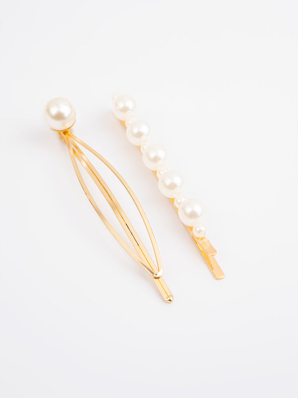 Limelight Pearl Embellished Hair Clips