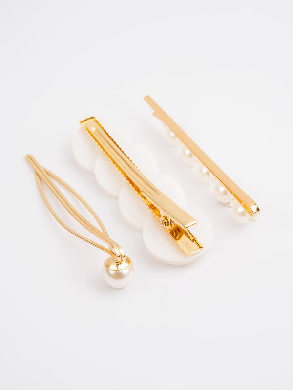 Limelight Pearl Embellished Hair Clips