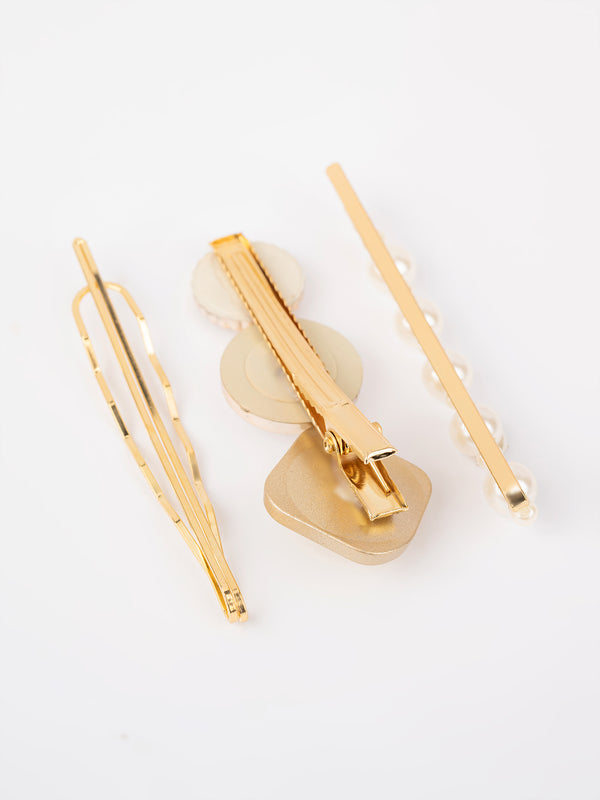 Limelight Pearl Embellished Hair Clips