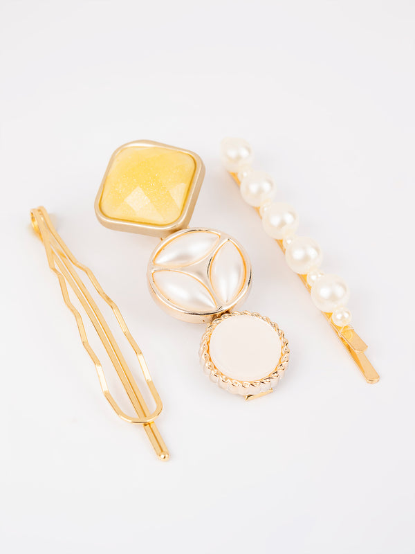 limelight Pearl Embellished Hair Clips