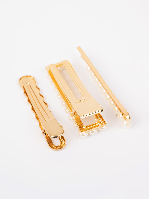 Limelight Pearl Embellished Hair Clips