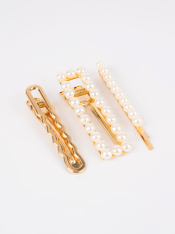 limelight Pearl Embellished Hair Clips