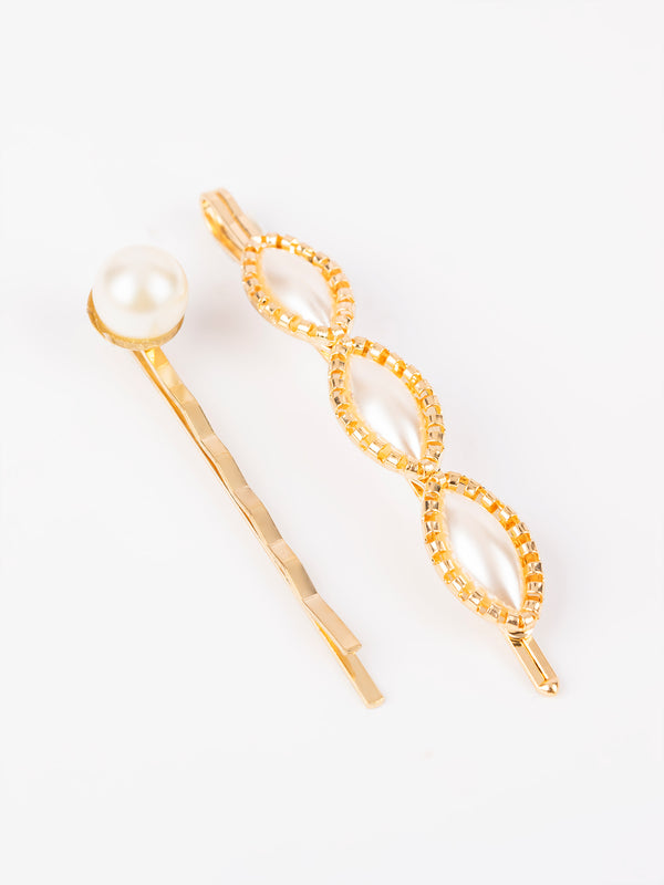 Limelight Pearl Embellished Hair Clips