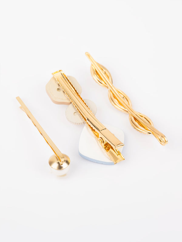 Limelight Pearl Embellished Hair Clips