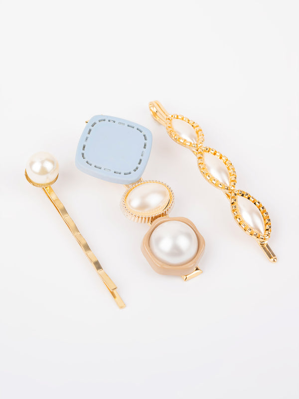 limelight Pearl Embellished Hair Clips
