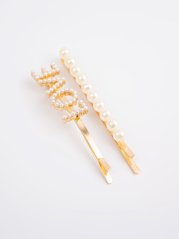 Limelight Pearl Embellished Hiar Clips