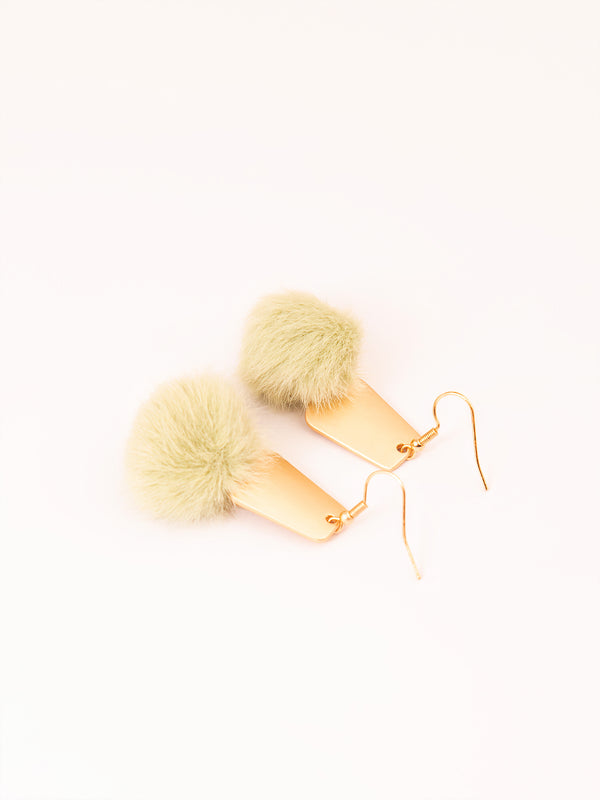 Limelight Pompom Drop Earrings