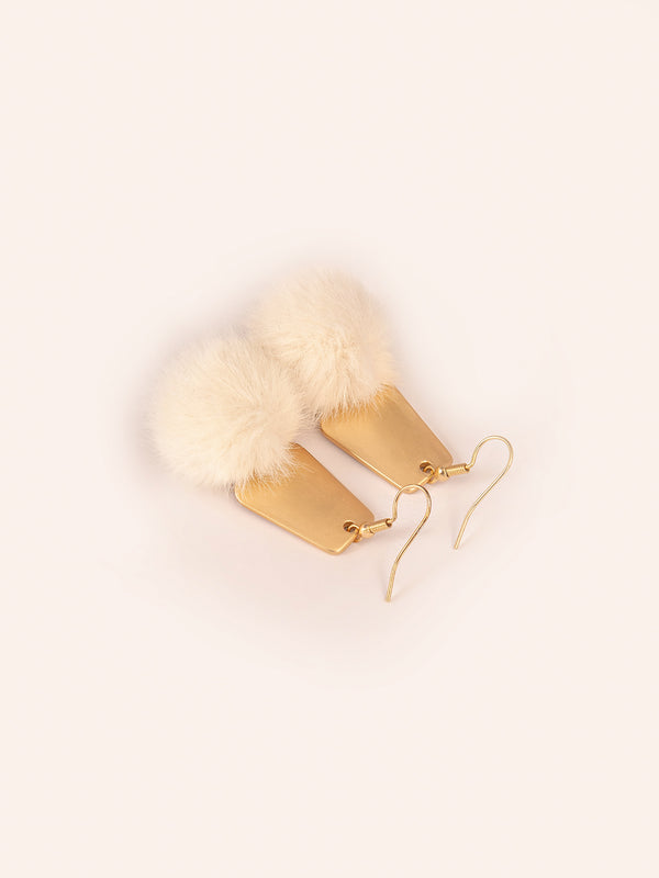 Limelight Pompom Drop Earrings