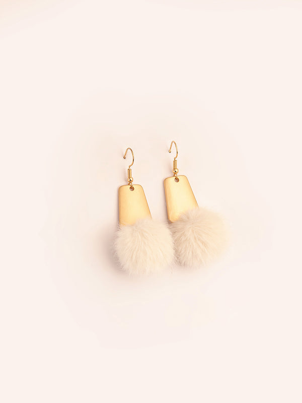limelight Pompom Drop Earrings