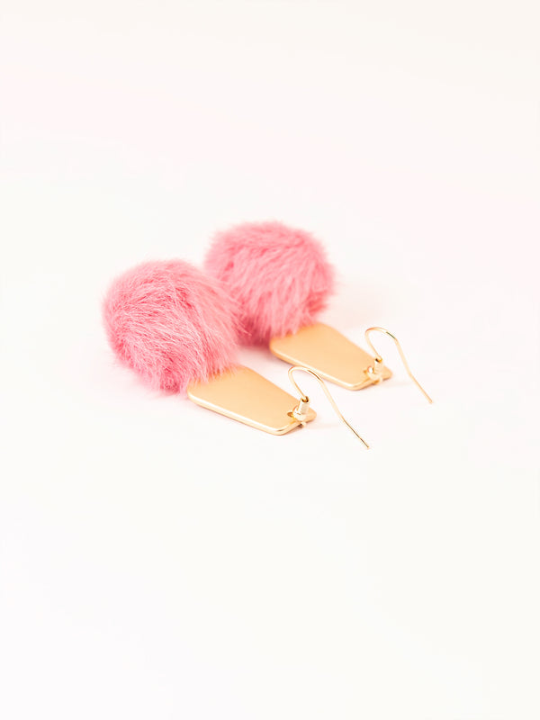 Limelight Pompom Drop Earrings