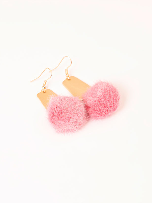 limelight Pompom Drop Earrings