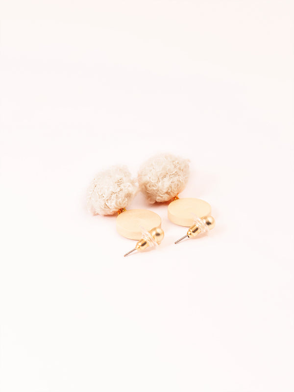Limelight Pompom Drop Earrings