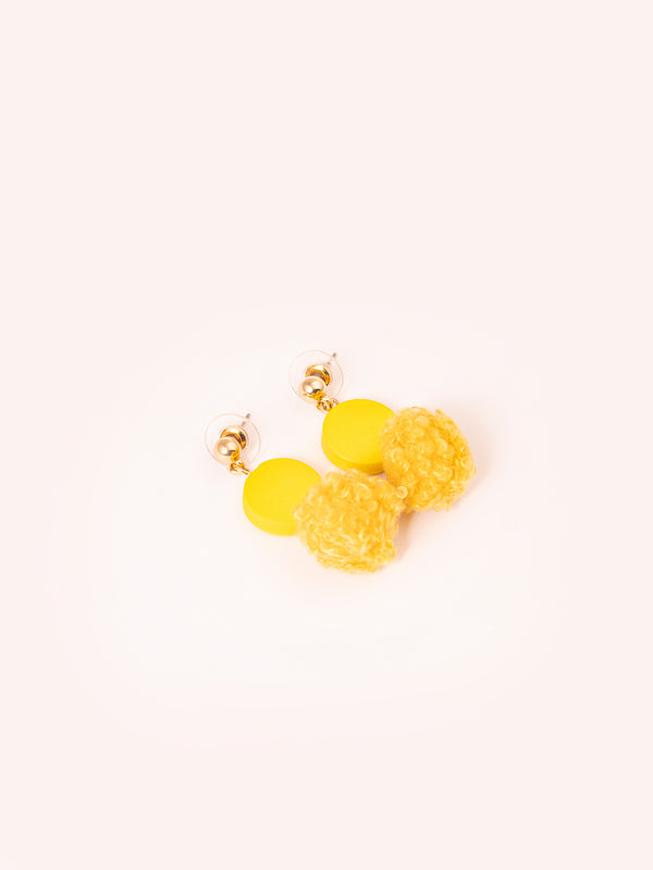 limelight Pompom Drop Earrings