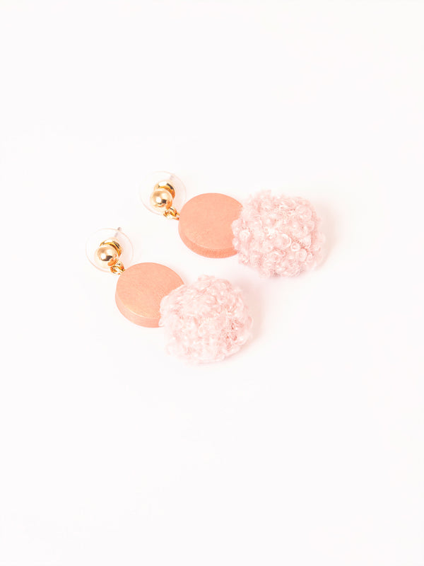 limelight Pompom Drop Earrings