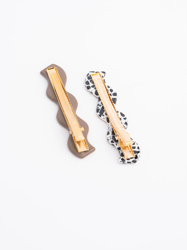 Limelight Printed Curly Hair Clips