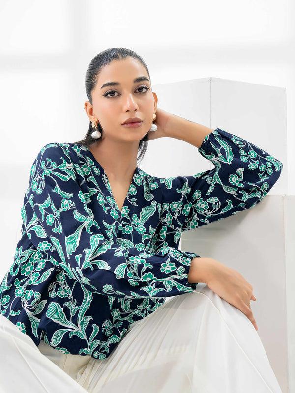 Limelight Printed Grip Crop Top