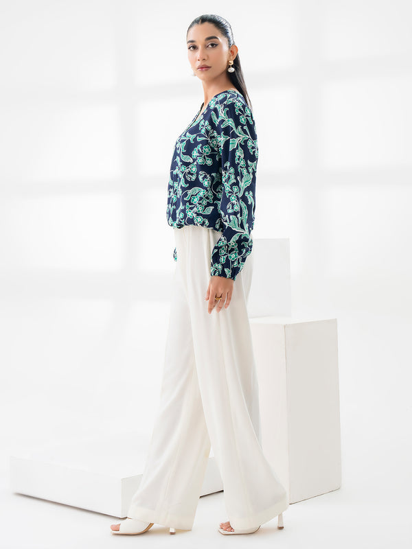 Limelight Printed Grip Crop Top