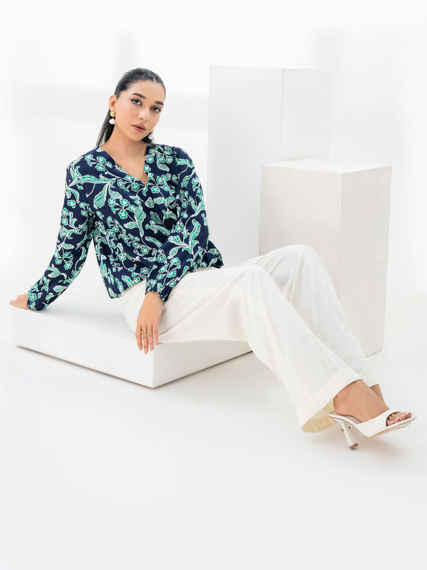 limelight Printed Grip Crop Top