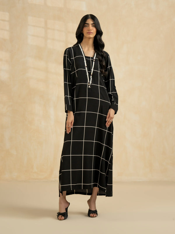 Limelight Printed Grip Dress Black