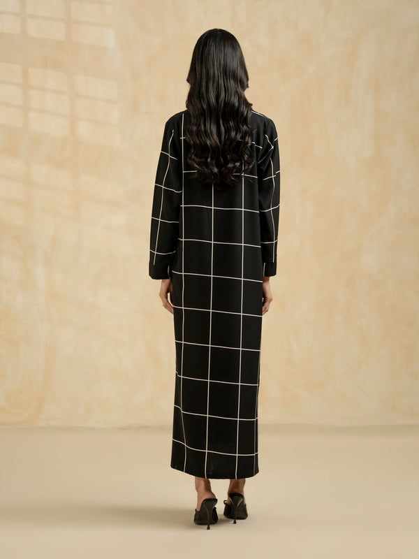 Limelight Printed Grip Dress Black