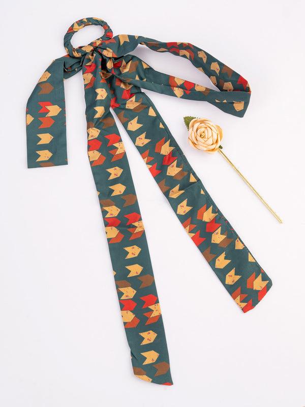 limelight Printed Hair Bun Pin With Tail