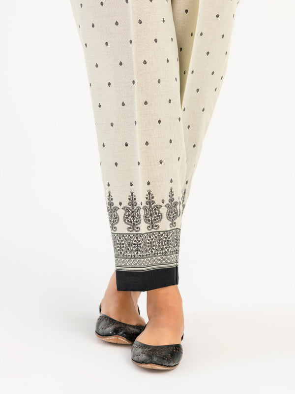 Limelight Printed Khaddar Trouser(Pret)