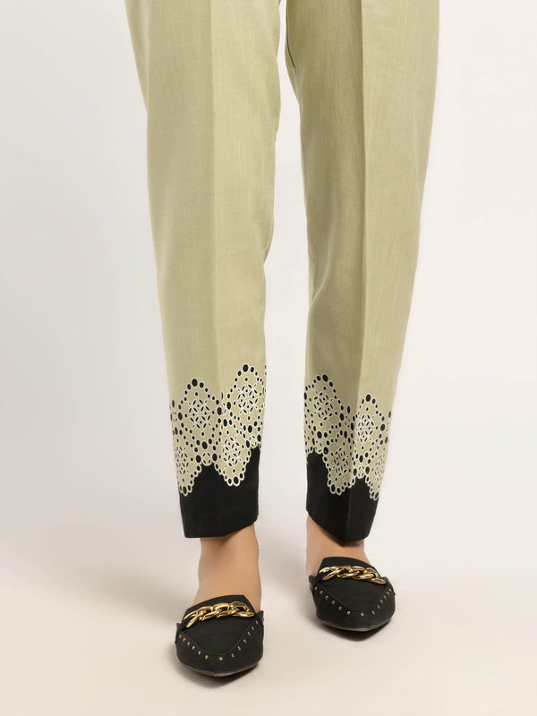 limelight Printed Khaddar Trousers