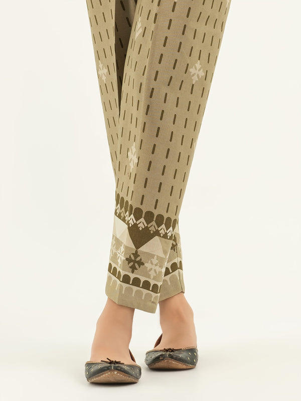 Limelight Printed Khaddar Trousers(Pret)