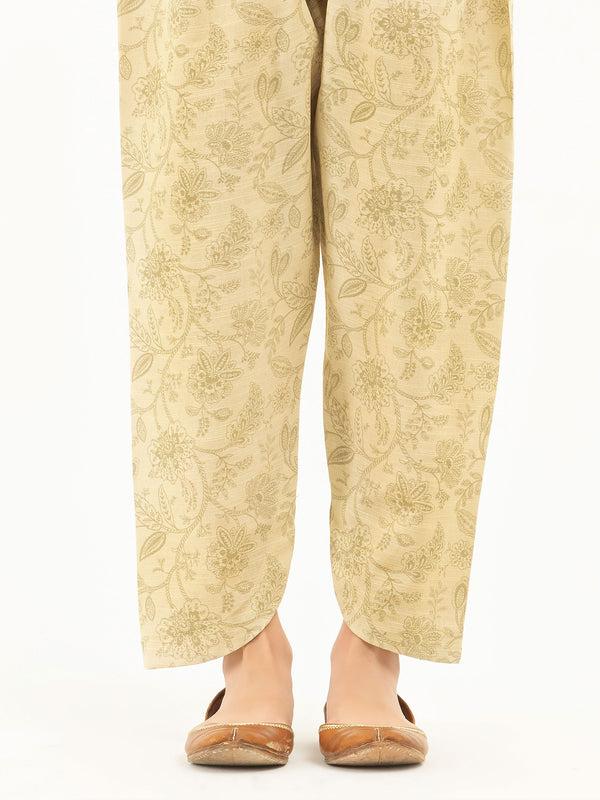 limelight Printed Khaddar Trousers(Pret)