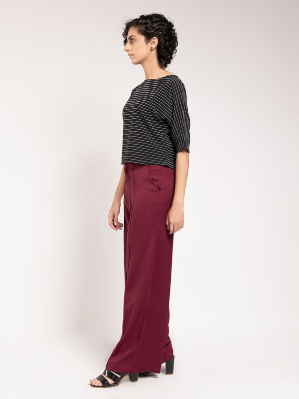 Limelight Printed Silk Crop Top