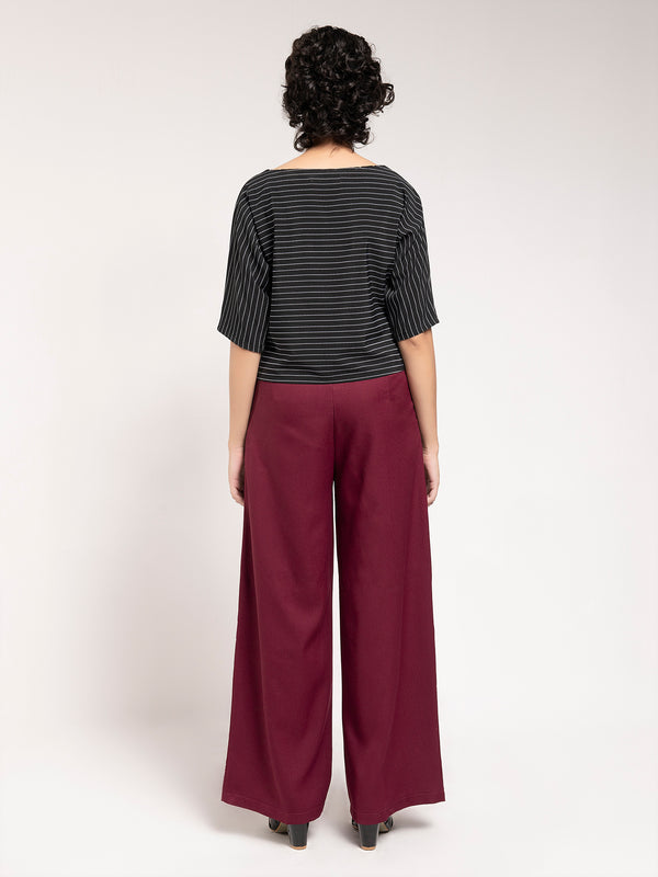 Limelight Printed Silk Crop Top