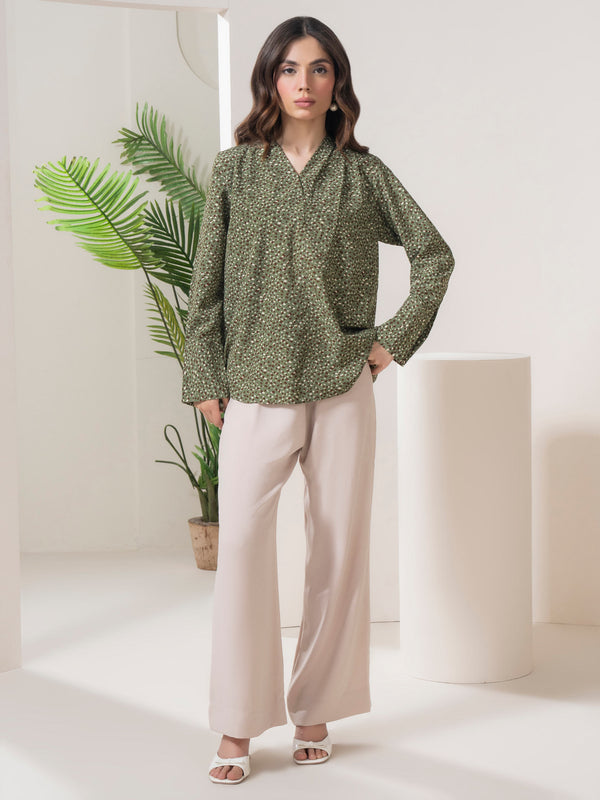 Limelight Printed Silk Top