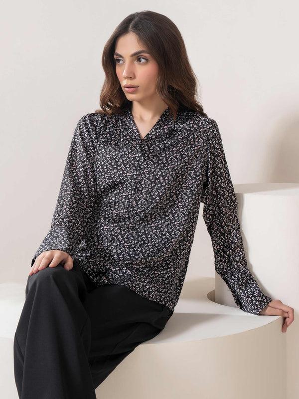 Limelight Printed Silk Top