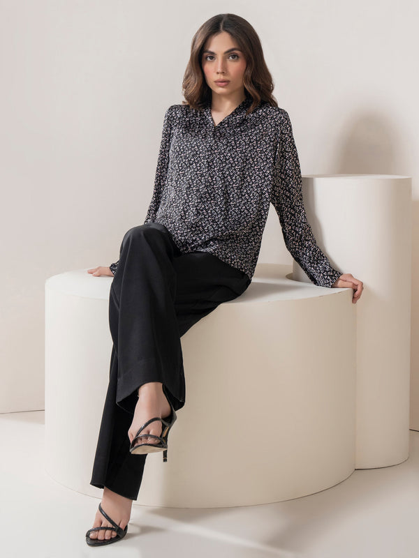 Limelight Printed Silk Top